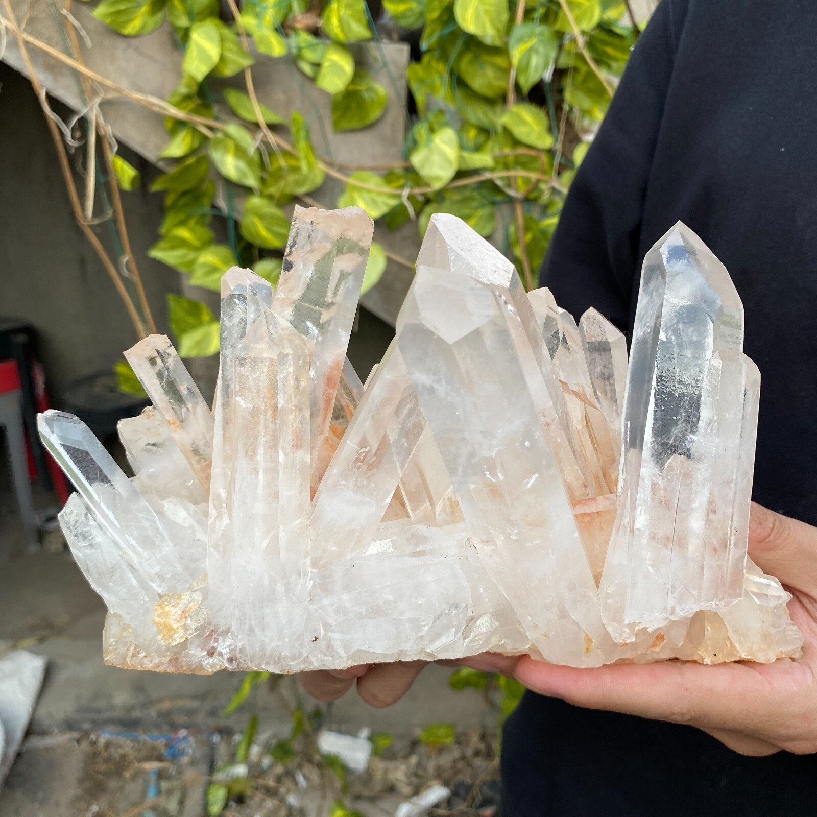 5.8lb Natural Clear White quart Crystal Cluster Raw Healing Specimen