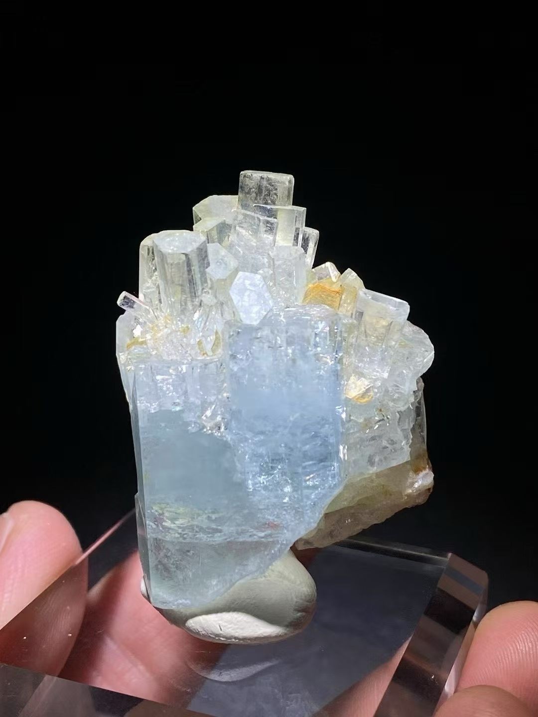 47*36*26mm Gem Natural Museum collection limpid aquamarine Crystal Quartz