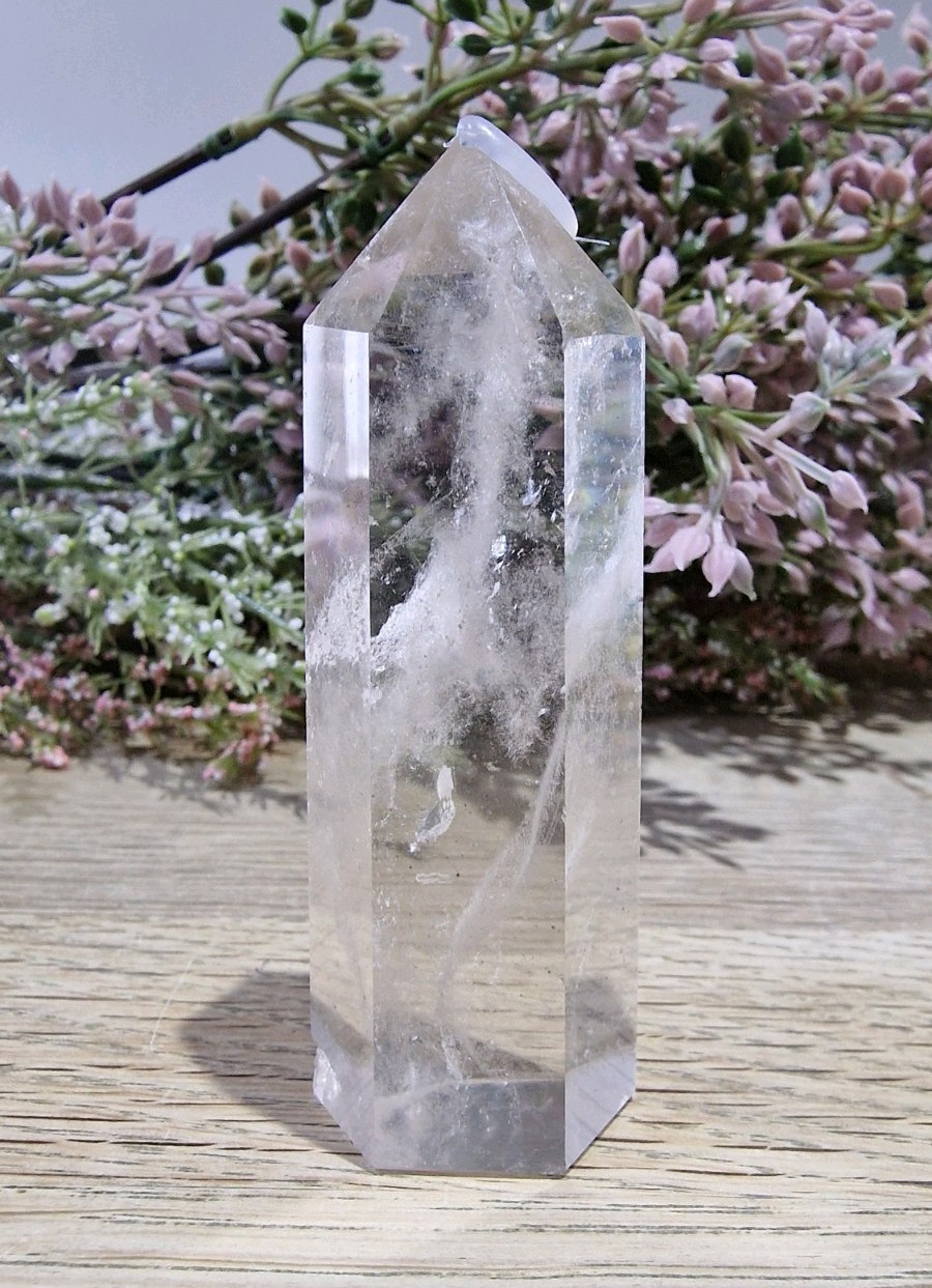 Clear Quartz Crystal Tower Point 7.6cm 75g IMPERFECT Healing Crystal