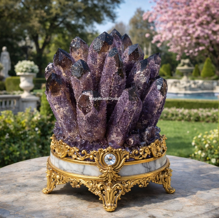 1KG Large Amethyst Cluster Genuine Purple Crystal Healing Geode Reiki Specimens
