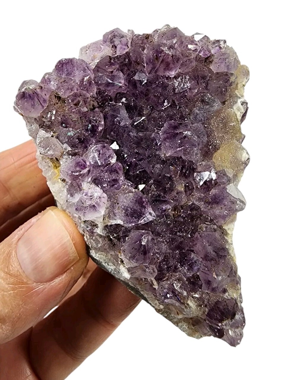 Amethyst Crystal Natural Cluster Brazil 98.5 grams.