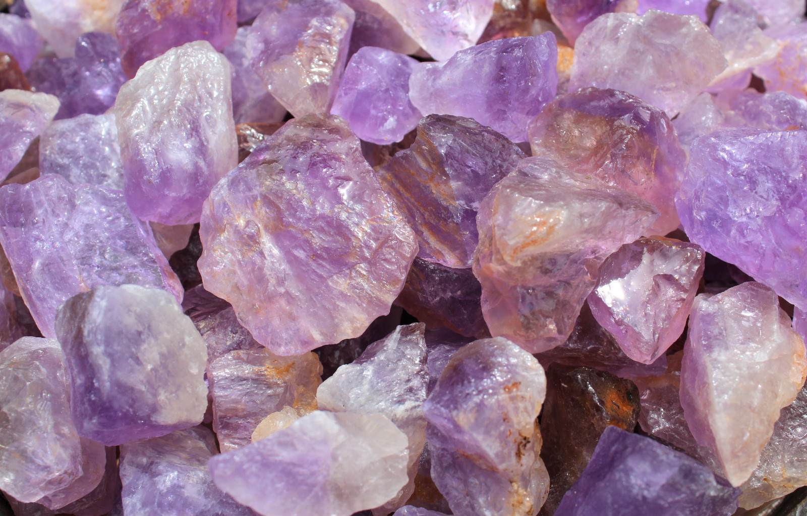 1/2 lb Bulk Lot Rough Natural Amethyst (Brazil) Premium Grade Rock Tumbling 8 oz