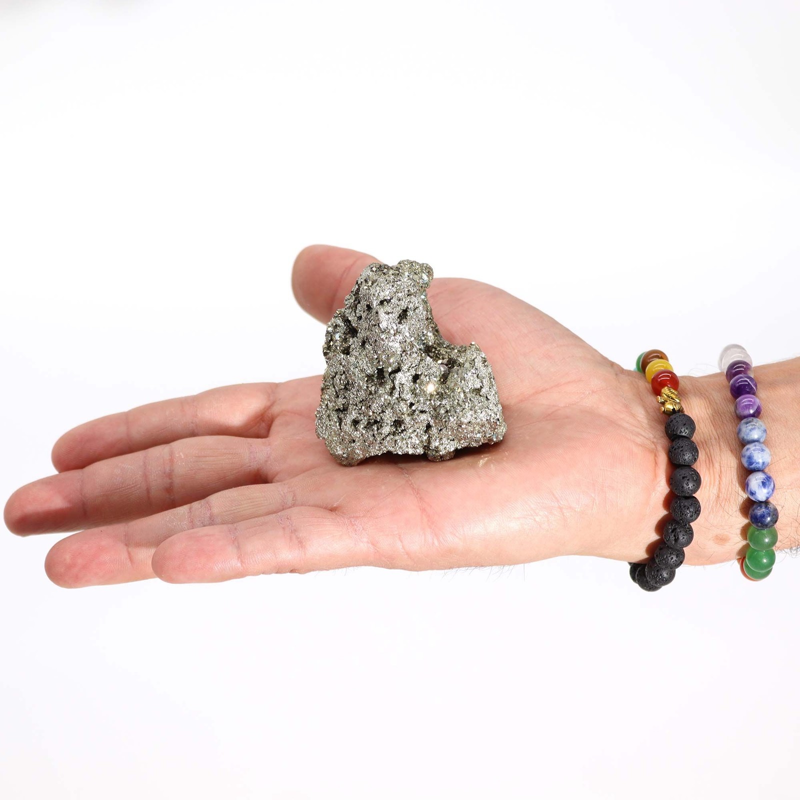 Peruvian Pyrite – First Grade Large Size (approx. 100-135gm 55-65mm)