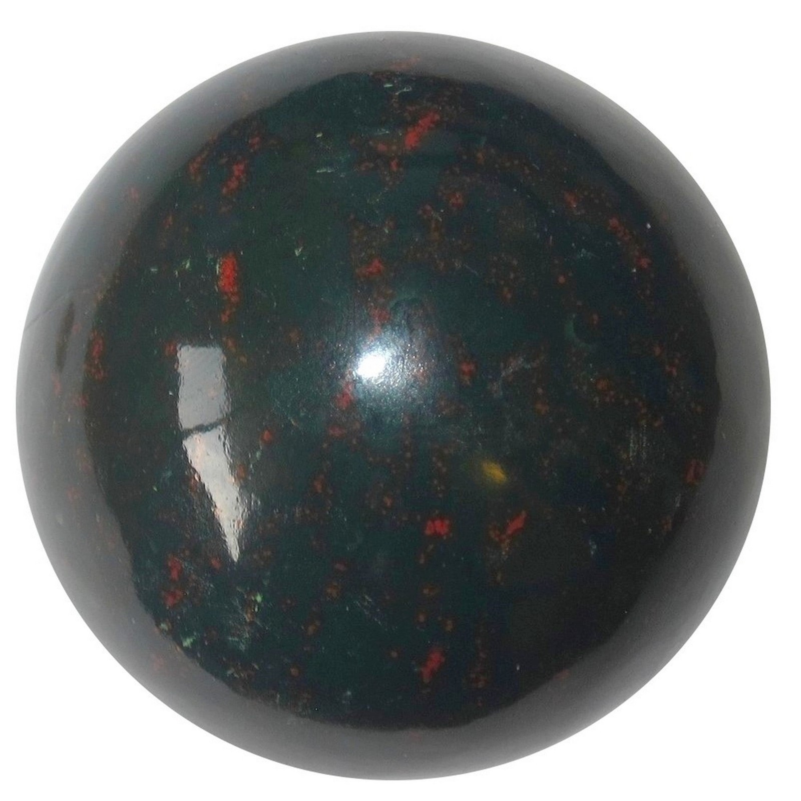 Bloodstone Sphere Crystal Ball Indian Heliotrope Gemstone Green 2.0-2-5 inch