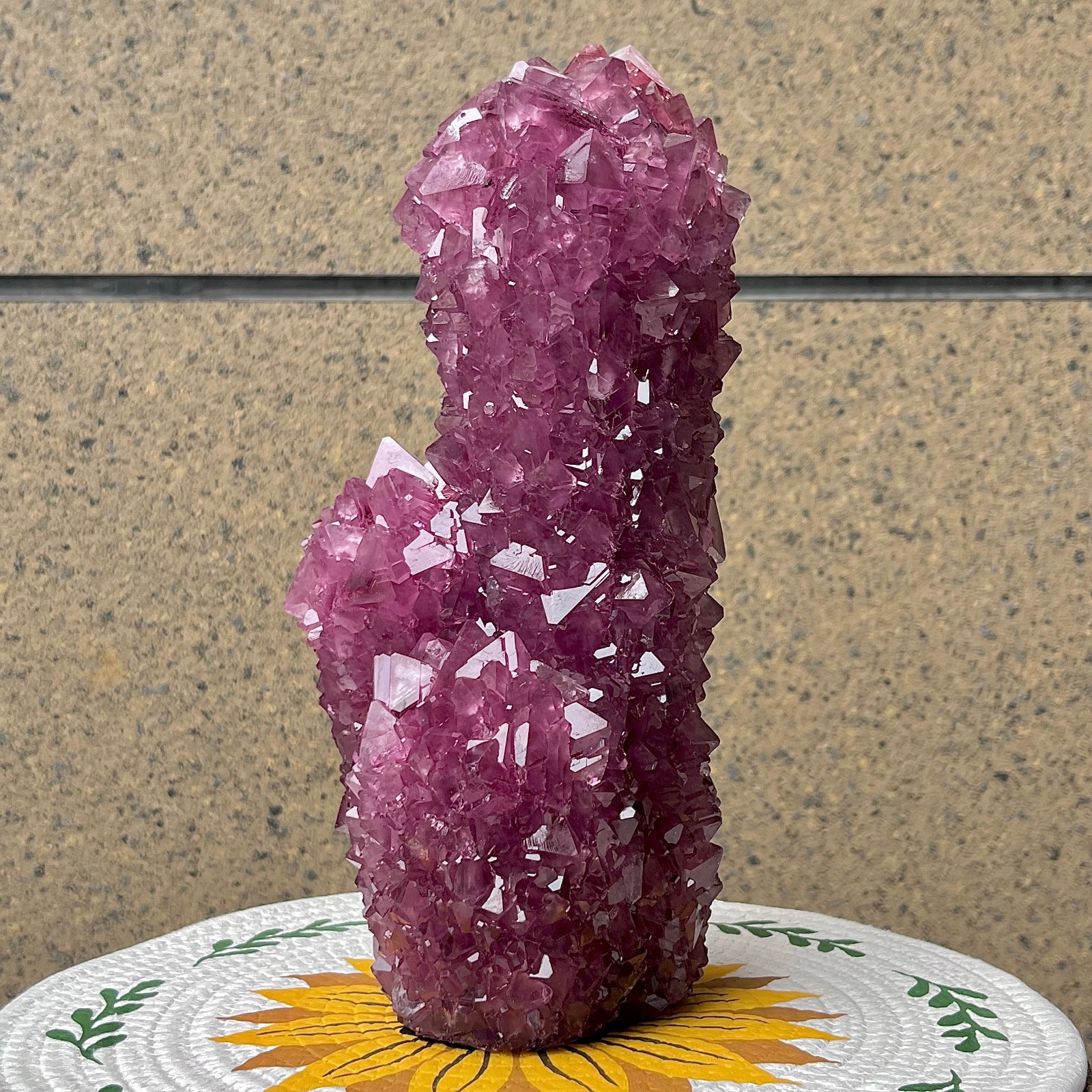5.9 lb Purple Alunite Crystal Specimen – Mineral Cluster for Home Decor