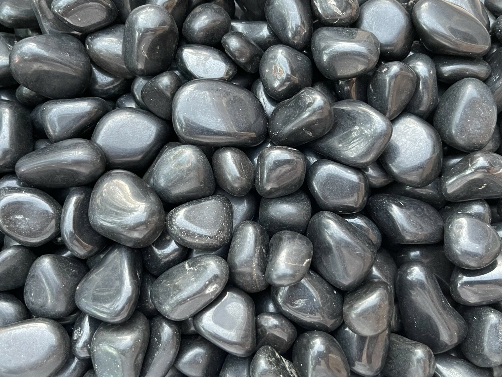 Grade A++Black Tourmaline Tumbled Stones, 0.75″-1.25″ Polished Black Tourmaline