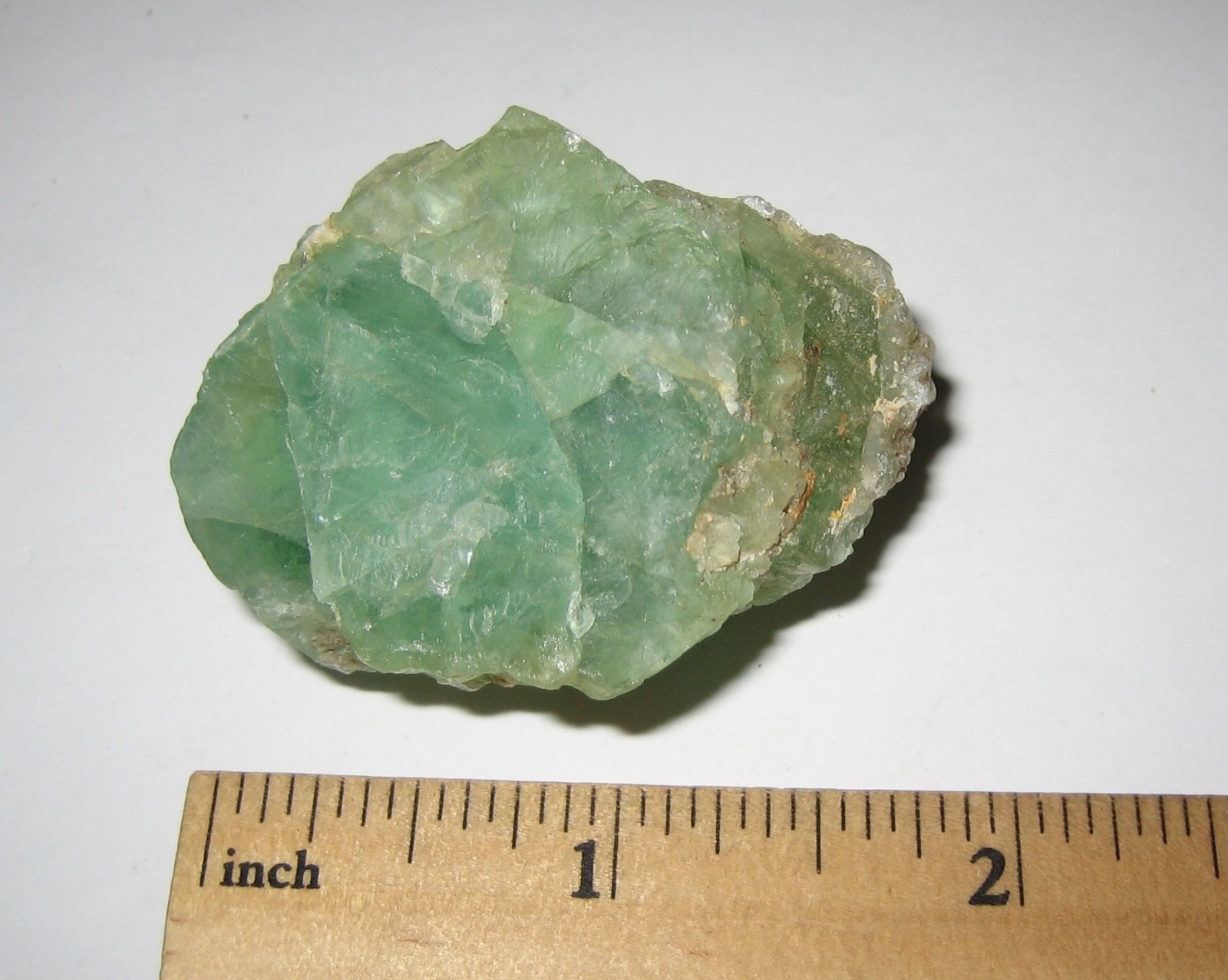 1.75″ RARE LOCALITY NATURAL GREEN FLUORITE CRYSTAL WISE MINE NH, USA ~ 68.8g *1