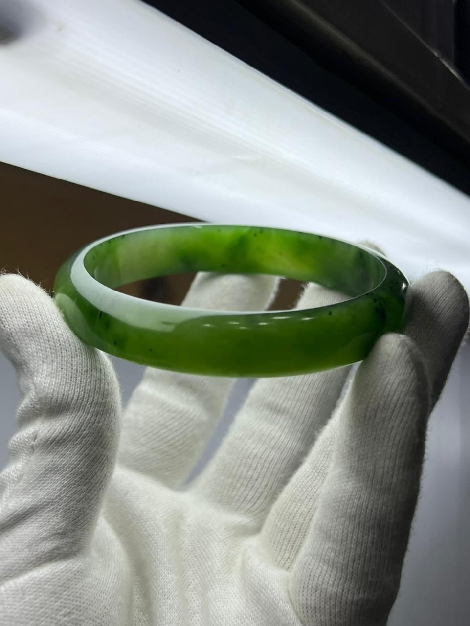Nephrite Bangle Handmade Jellewery