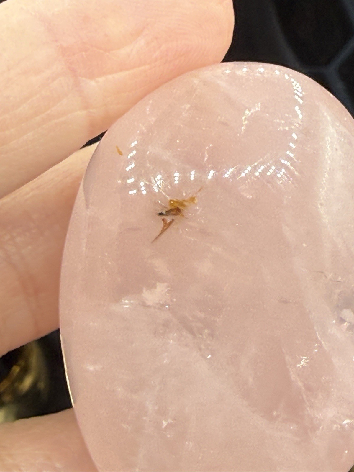Natural HQ Rose Quartz Palmstones Beautiful Pinks Free shipping