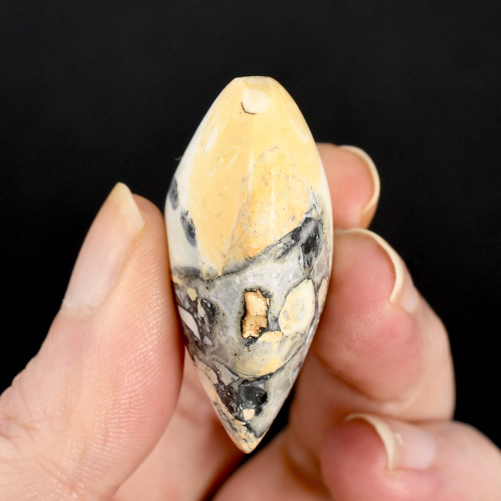 1.5in Maligano Jasper Heart Palm Stone, Indonesia 10