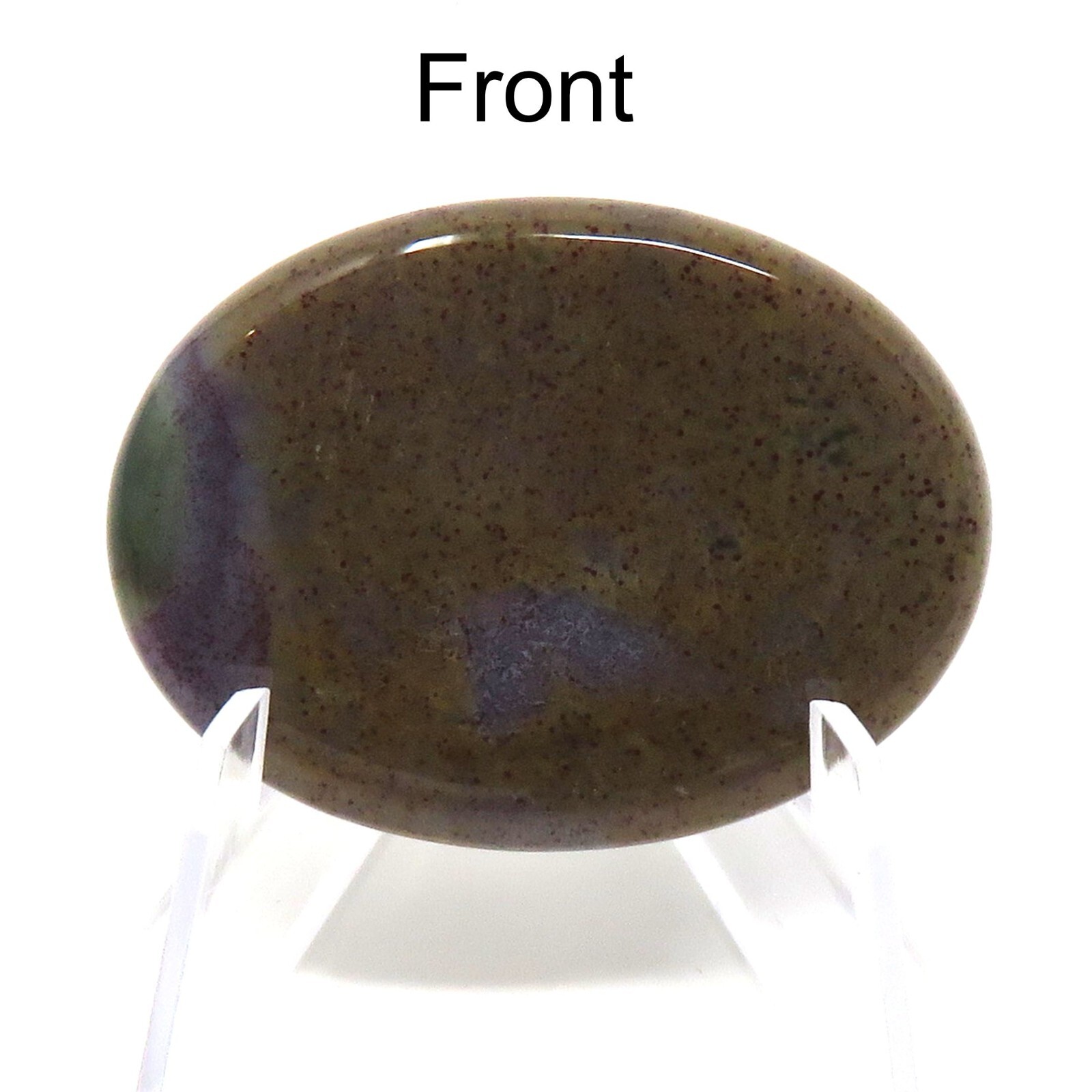 Indian Agate Worry Stone #201- 40mmX30mm or 1.5″x 1″ – 6mm Thick – Pocket Stone