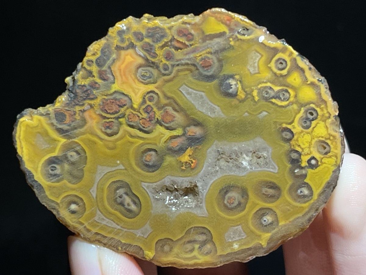 Natural 15 half Rough Chinese Agate crystal geode Achat Nodule Hebei 615g AA11