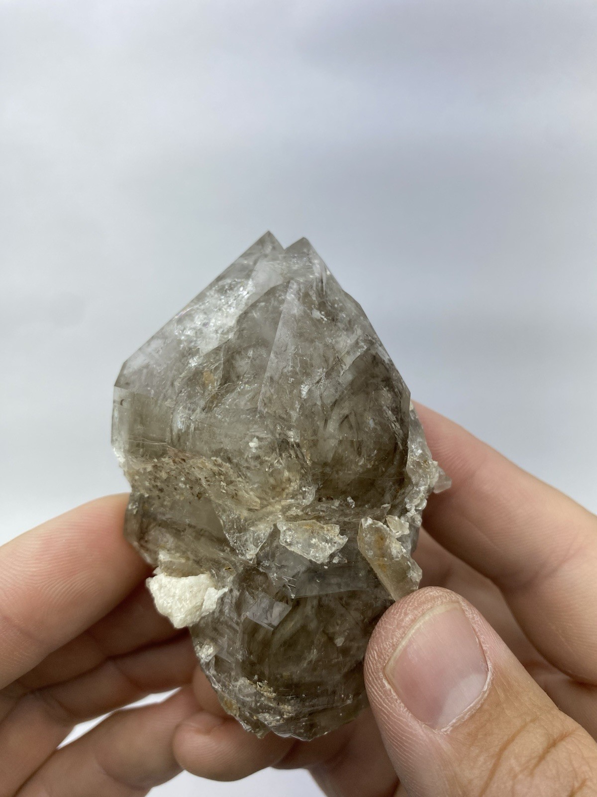 Smoky Quartz Scepter With Multiple Terminations From Erongo