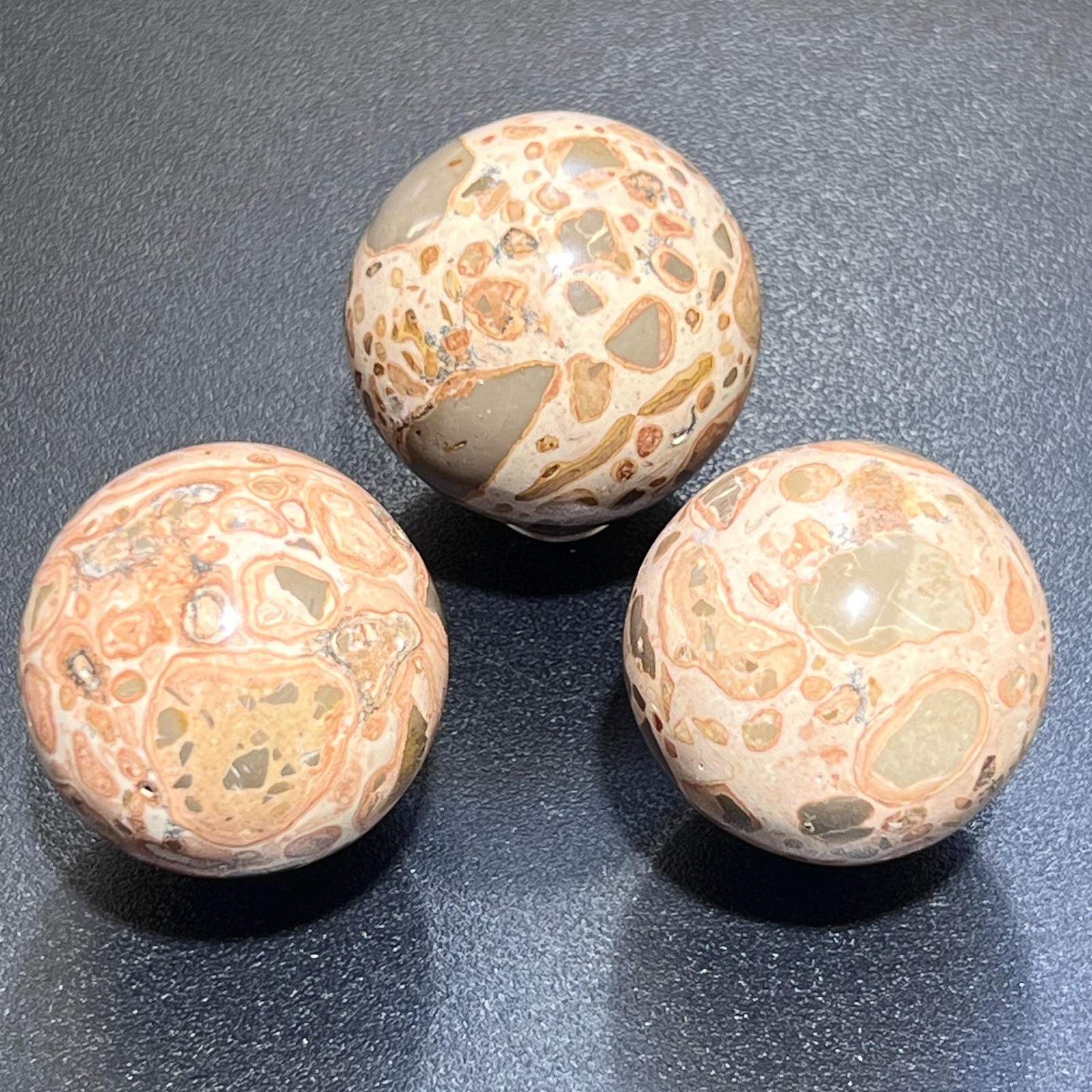 Leopardite Sphere (4 CM)(Leopard Skin Jasper) Bulk Wholesale Lot Polished