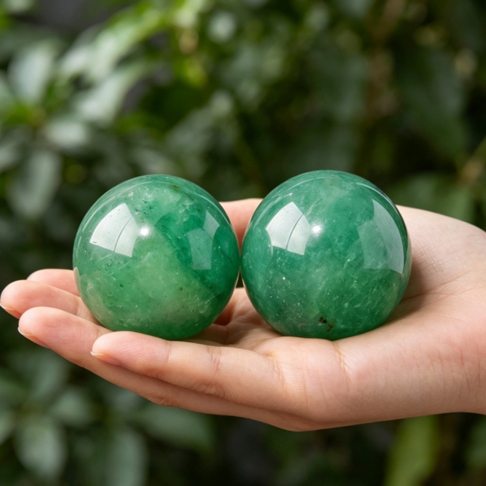 Natural Green Aventurine Quartz Sphere Crystal Healing Stone Home Decor Gift 1pc