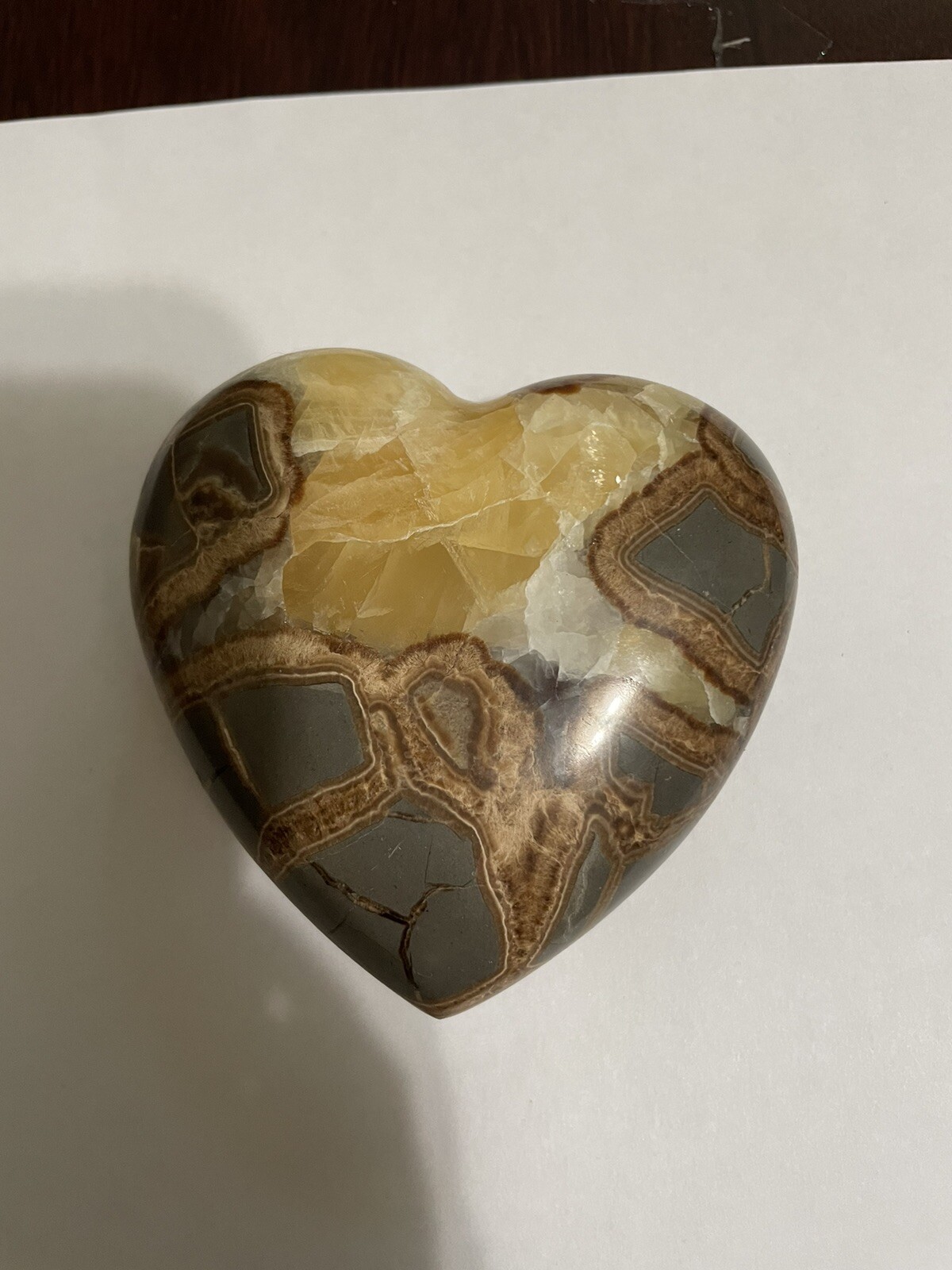 Crazy Lace Agate Solid Heart Carving Beautiful Veining – Valentines