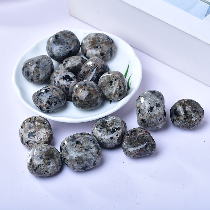 Natural Yooperlite Tumbled Stone UV Reactive Sodalite Gemstone Home Decor