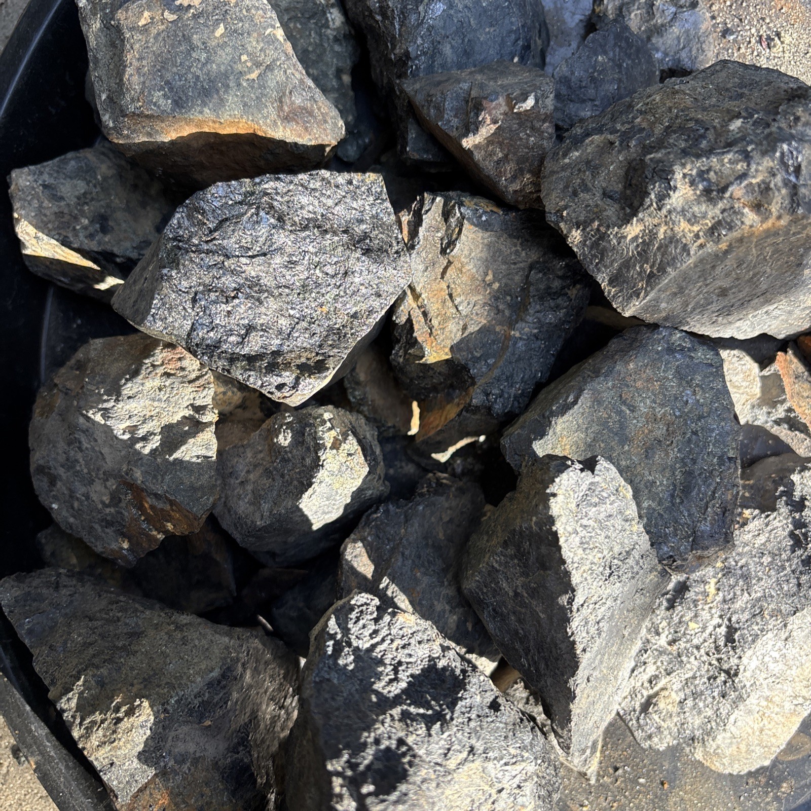 2 LBS of natural Lodestone “Magnetite” Iron Ore Mined from California Mountains.