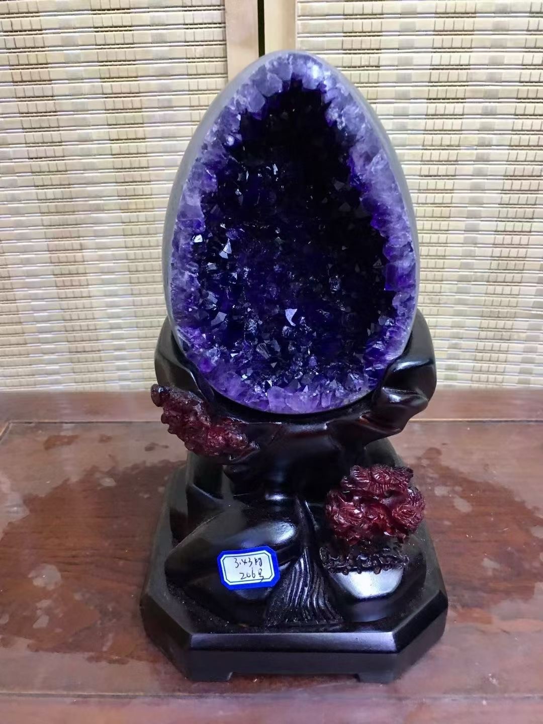1pc Natural Amethyst Reiki Gemstone druse Crystal Quartz Healing Decorate