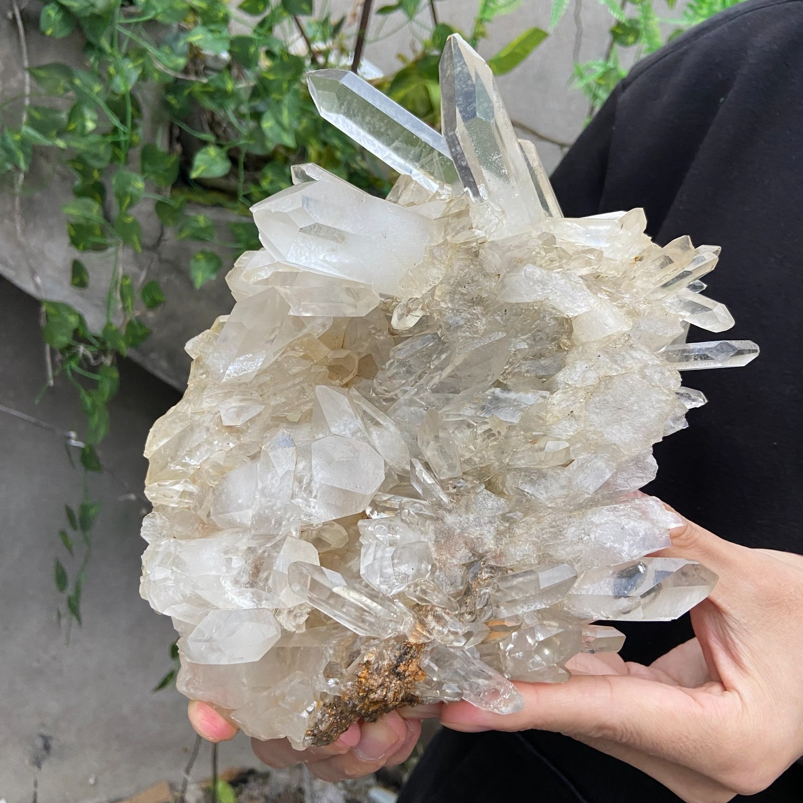 3.7LB Natural Clear White Crystal Quartz Cluster Rough Healing Specimen