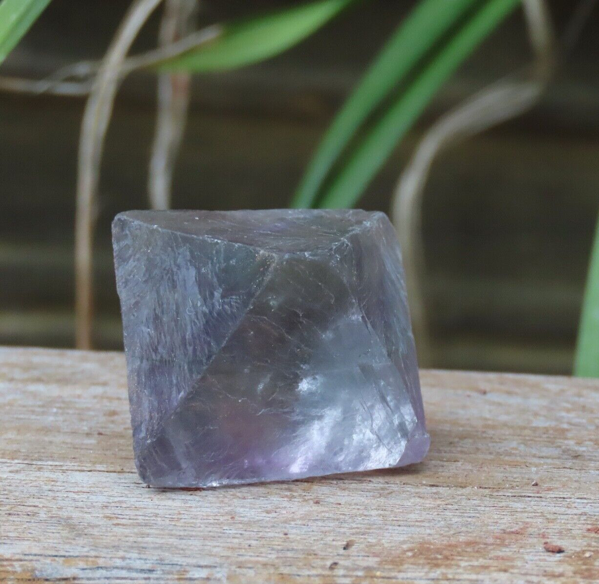 Rough and Raw Fluorite Octahedron Crystal 53 Grams Natural Purple