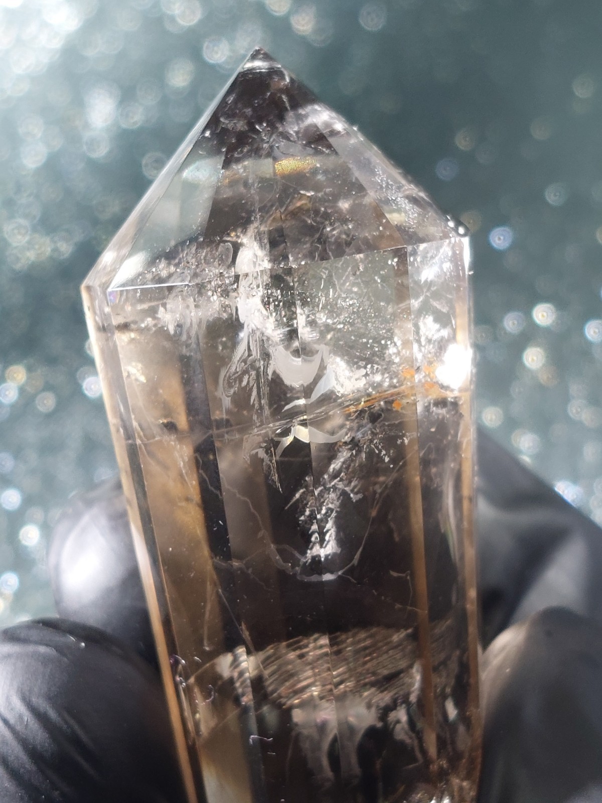 Smokey Quartz 12-Sided Vogel Wand 62g 7.5cm – Gorgeous Rainbows High Quality