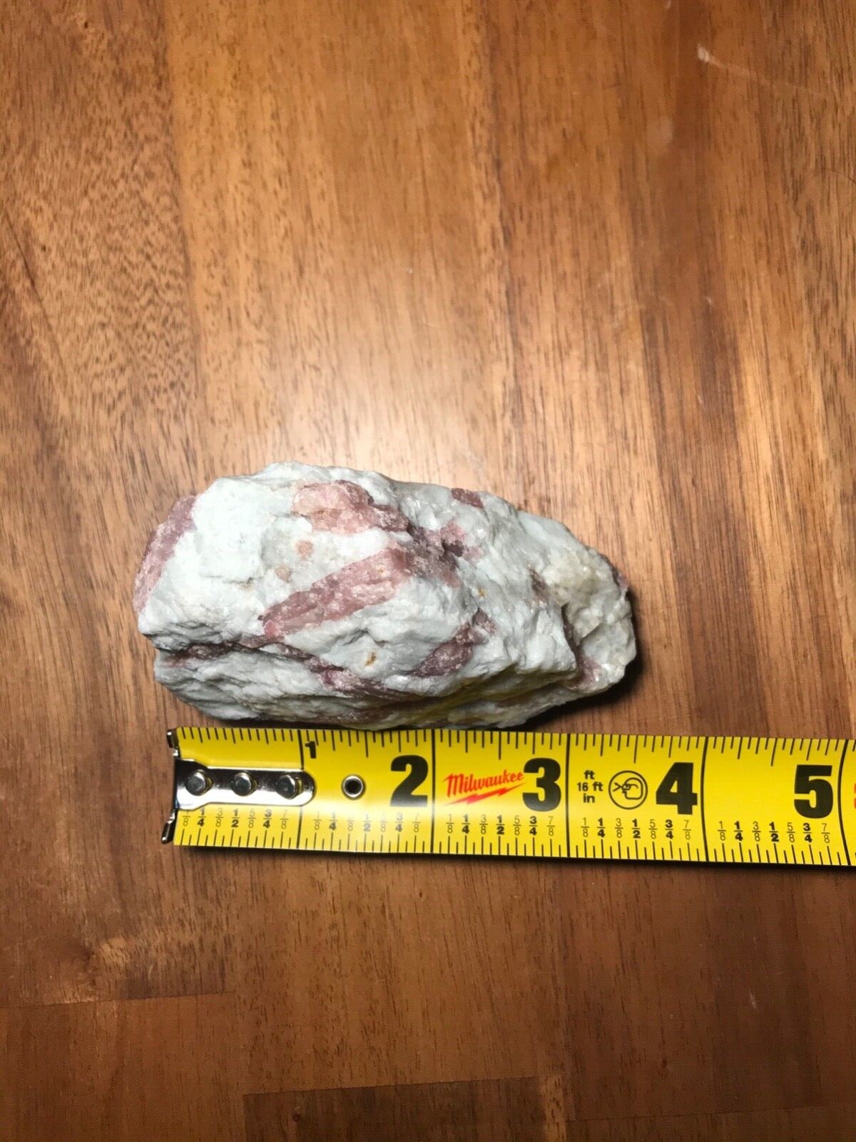 Pink tourmaline quartz crystal rough raw natural freestanding  3.5″x2″x2″