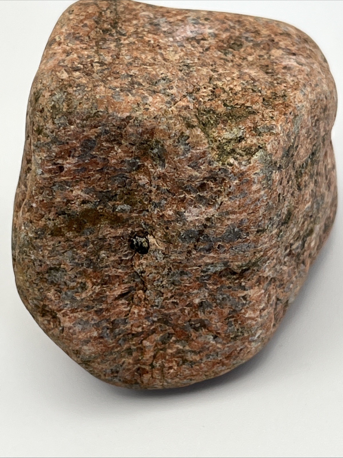 Raw Salmon/Peach Feldspar Specimen w/Smokey Quartz 90g New York Mineral Gemstone