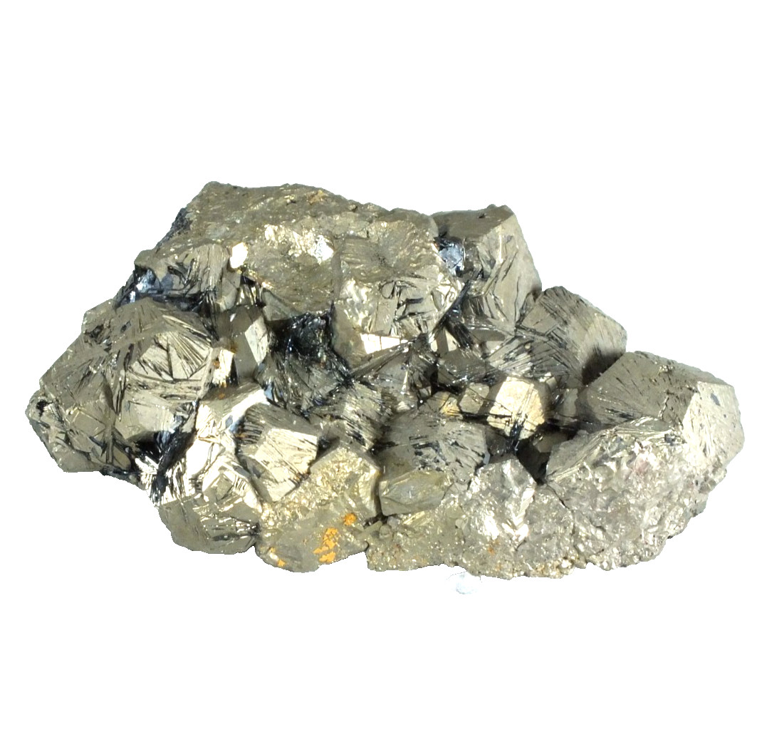Pyrite & Hematite Crystals, Rio Marina, Sicily. Italy (EA11108) oldtime classic