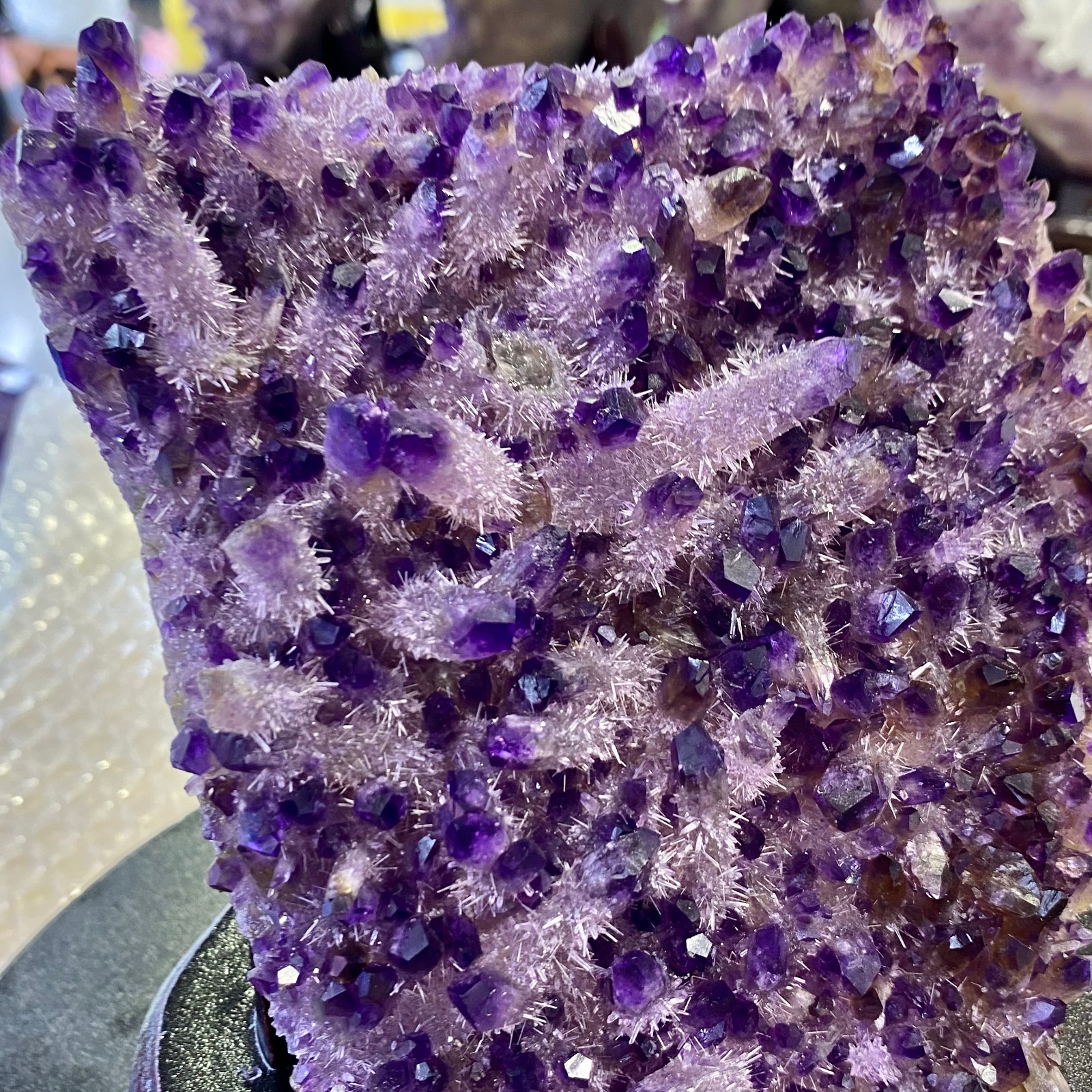 2.62LB Natural Purple Crystal Cluster/Flower Shape Mineral Specimen healing