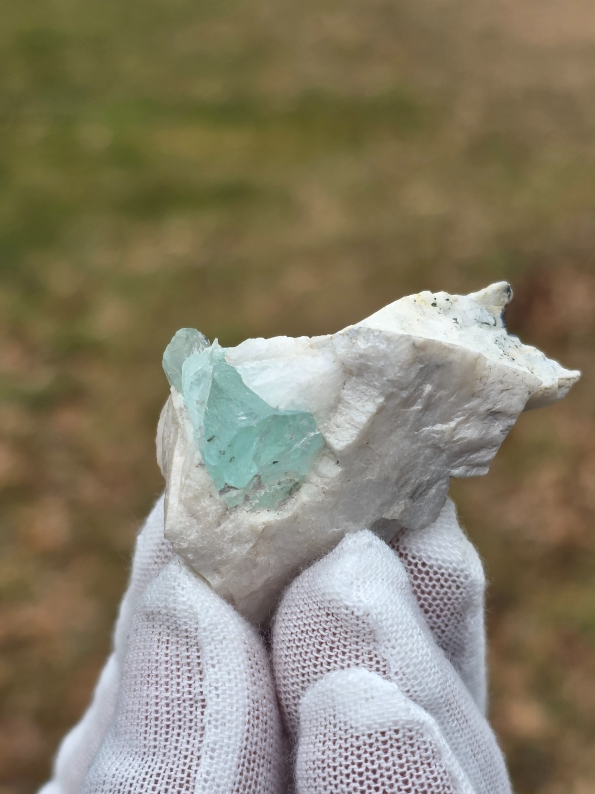 156.25 ct Natural Aquamarine Crystal on Albite Matrix – Pakistan Pegmatite Miner