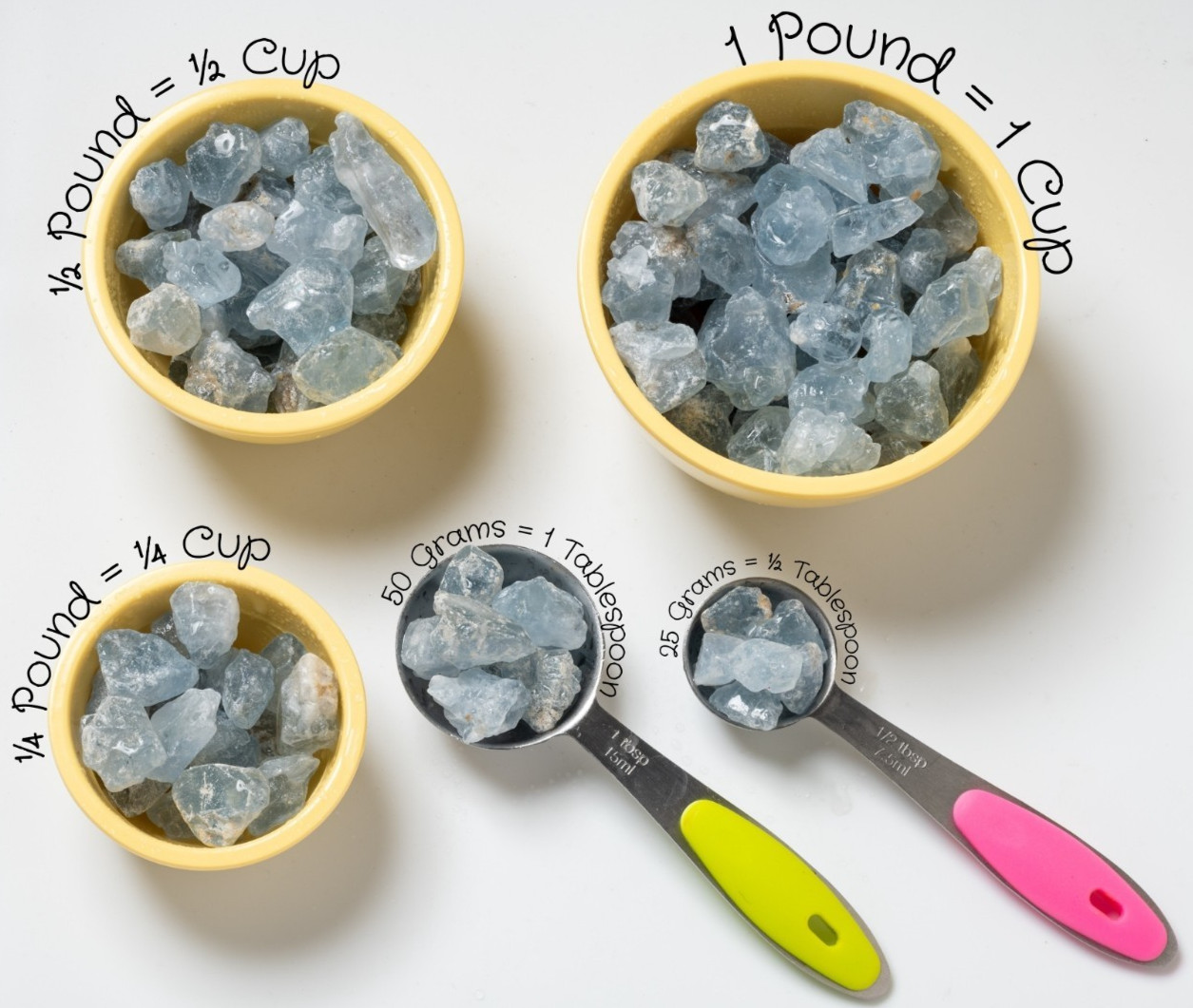 20g Blue Celestite Crystal Points & Pieces Lightly Tumbled Gem Mineral Specimens