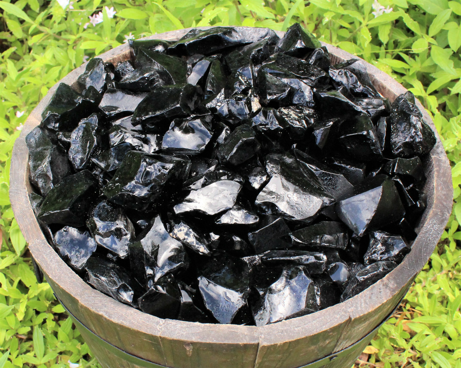 5 lb Bulk Lot Natural Rough Black Obsidian Raw Rock Stone Crystal Healing