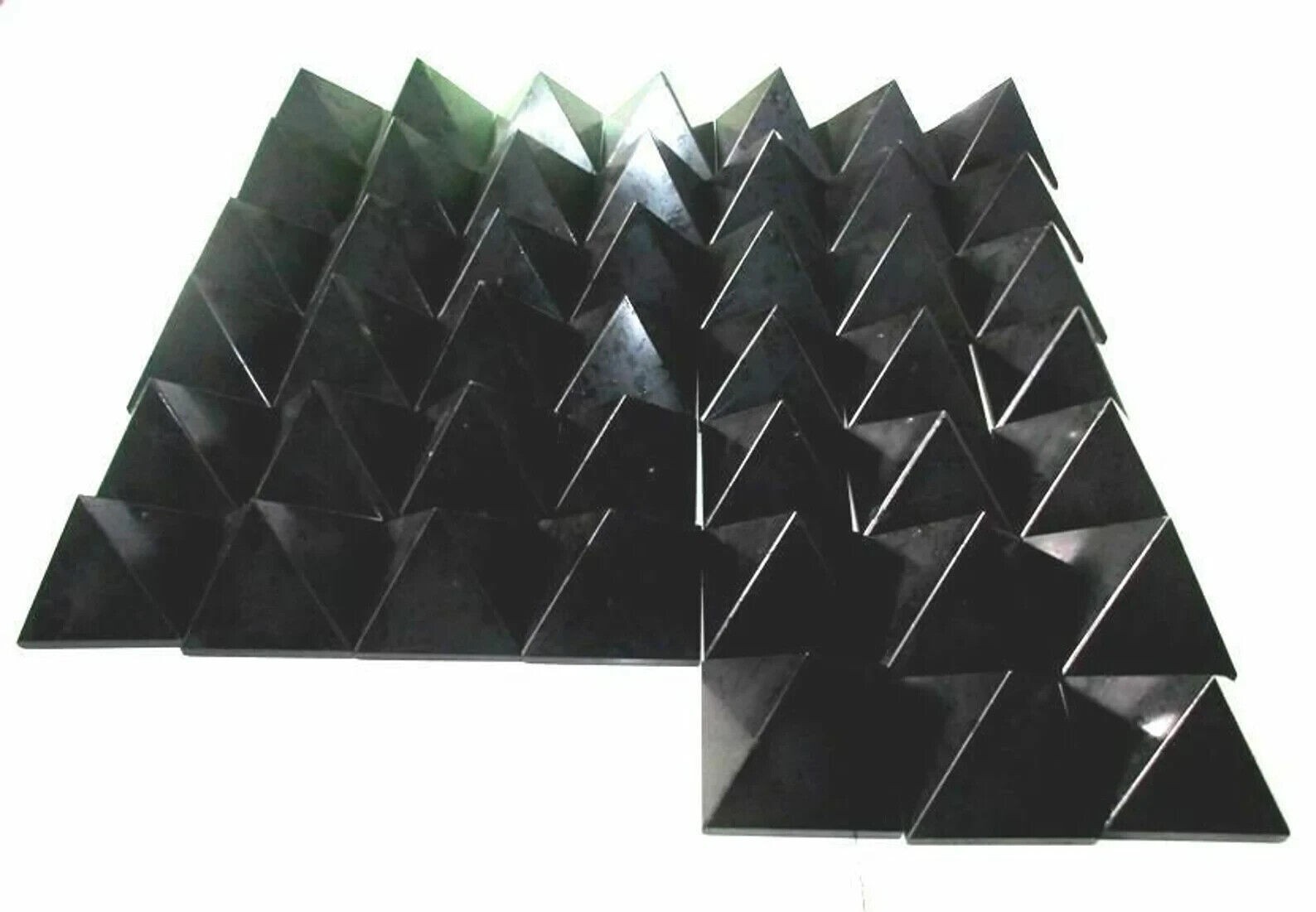 Black Tourmaline Crystal Pyramids – Healing Reiki Stones Natural Gemstone Lot