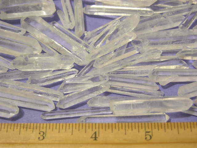Quartz terminated crystals all natural clear Tibet 20 crystal lot 3/4-1 1/2″