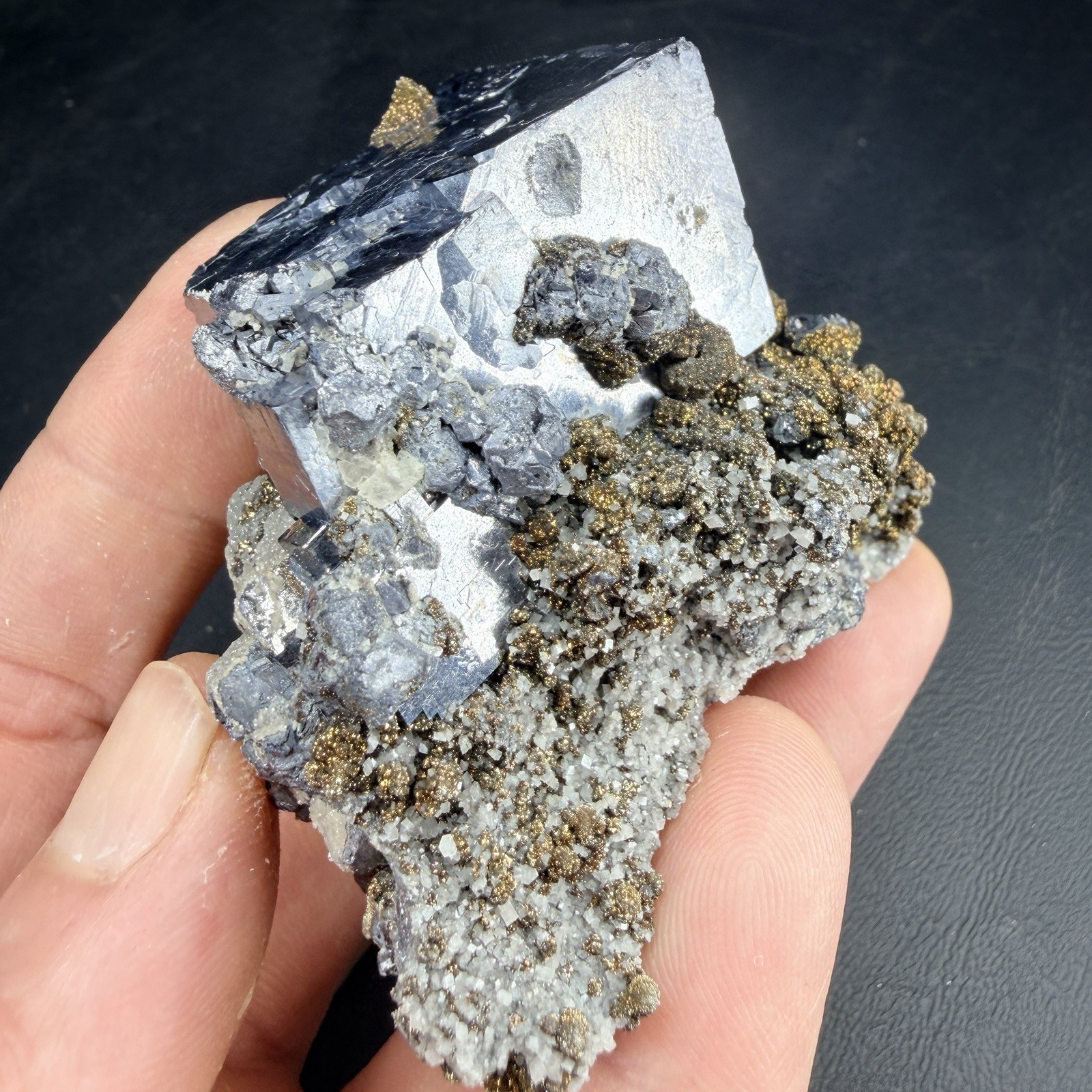 Galena Chalcopyrite Dolomite Crystal Combo / Missouri *Video*
