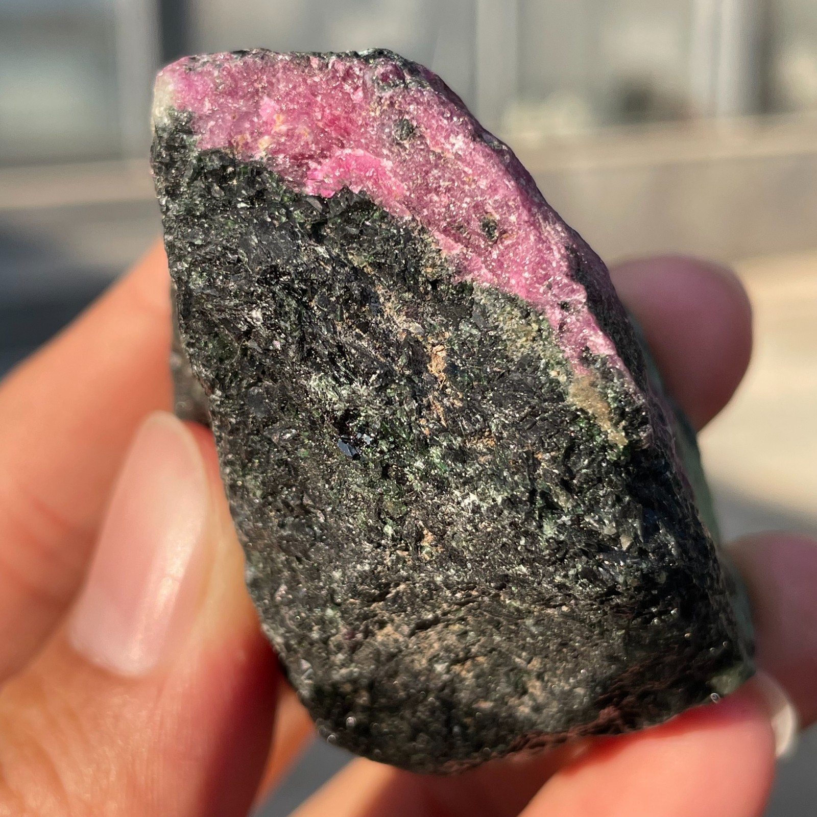 120g Natural Ruby Zoisite Raw Stone Quartz Mineral Specimen Healing