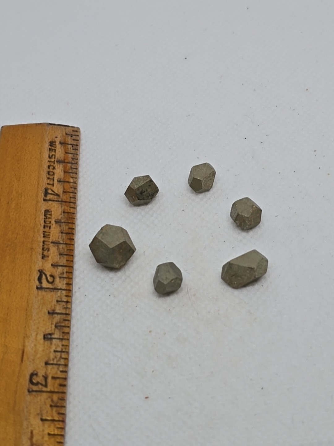 Lot Of 6 Pyrite Sacred Geometry Dodecahedron Octagon Specimen Craft Grid Jewelry