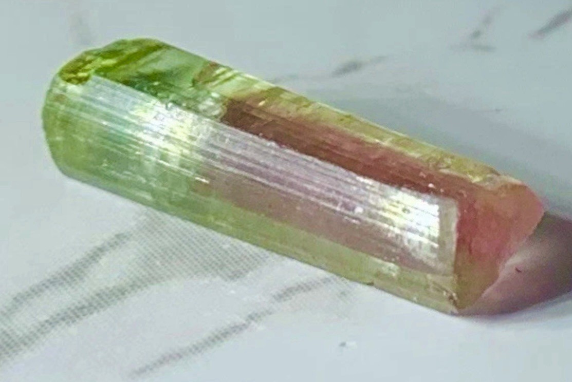 Untreated Rare Natural Watermelon Tourmaline Crystal Raw Rough Specimen