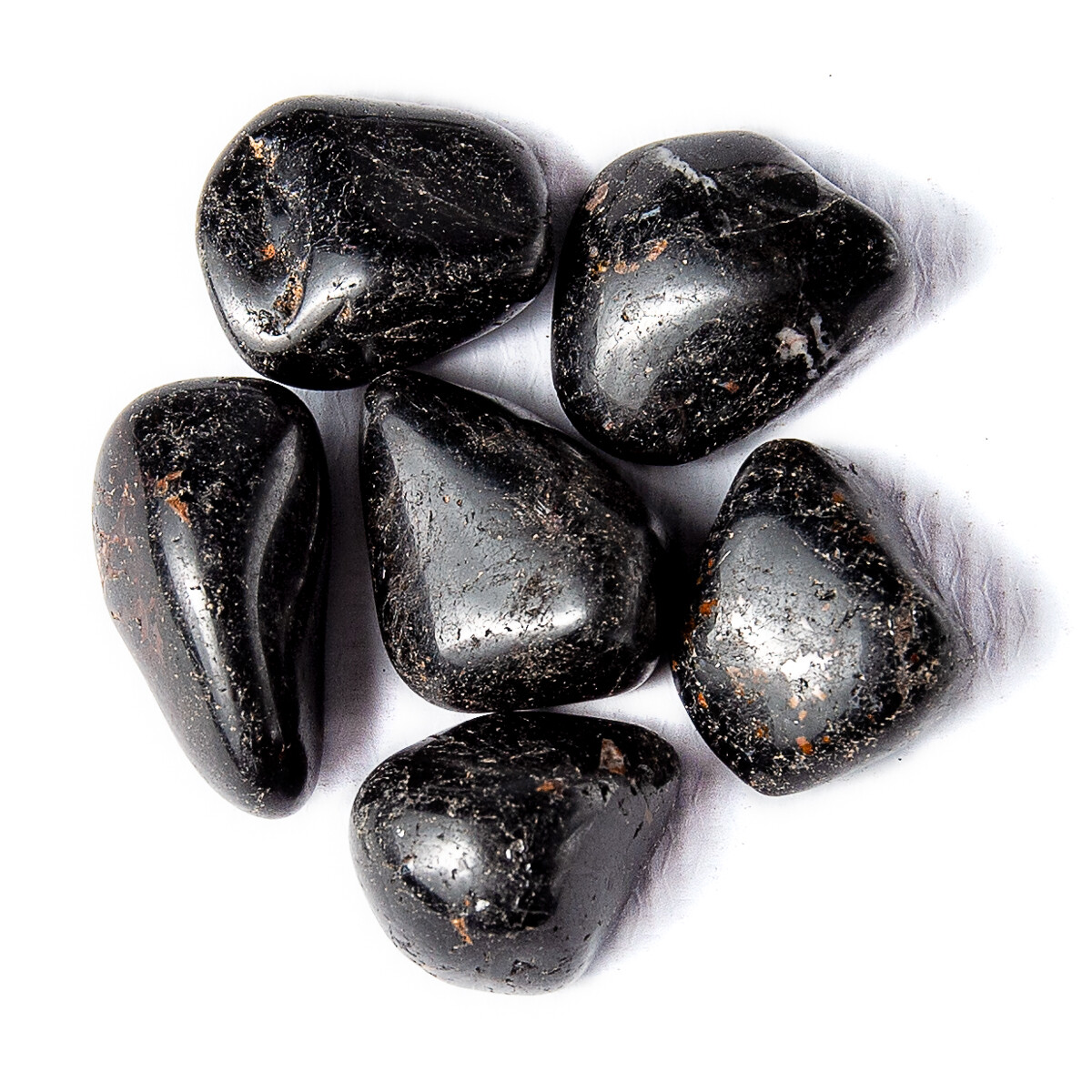1/4 lb Tumbled Medium Black Tourmaline Gemstone Crystal 4-8 Stones Gem Specimens