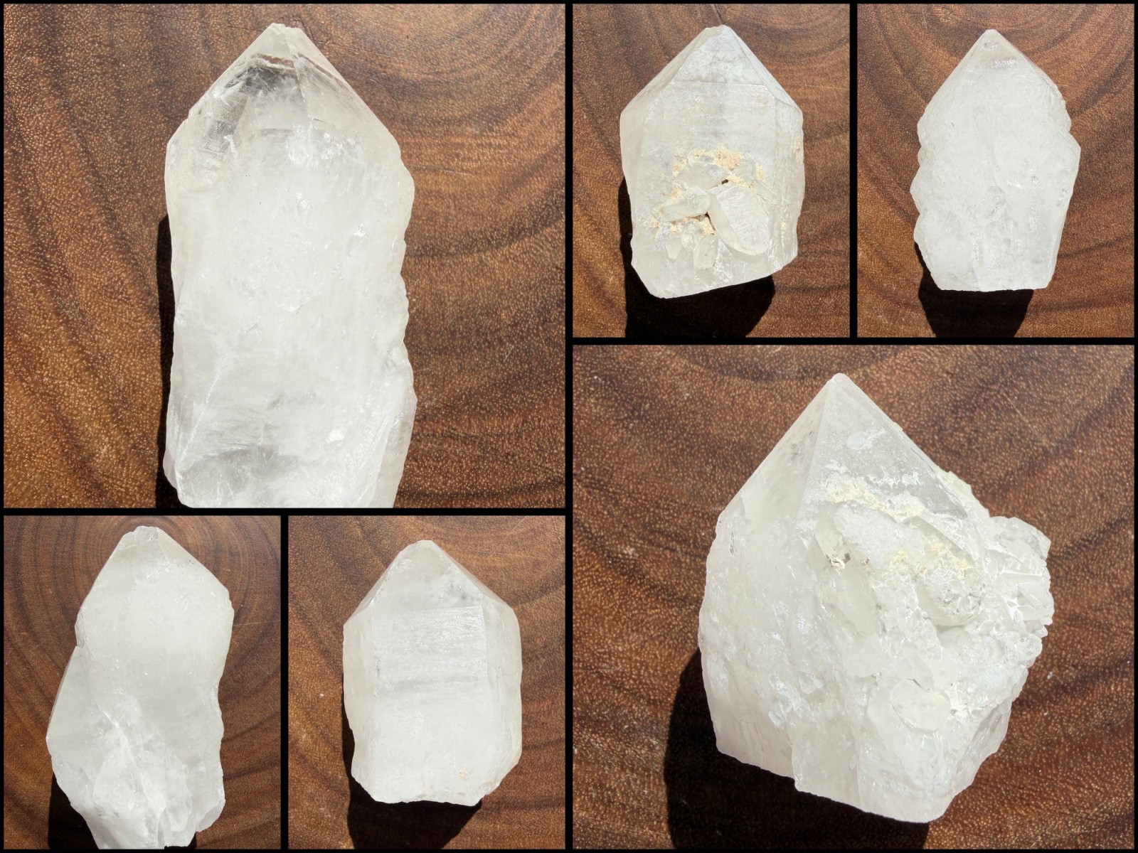 Wholesale Lot 2 lbs Natural Rough Candle Quartz Crystal Healing Energy 8-14 Pcs