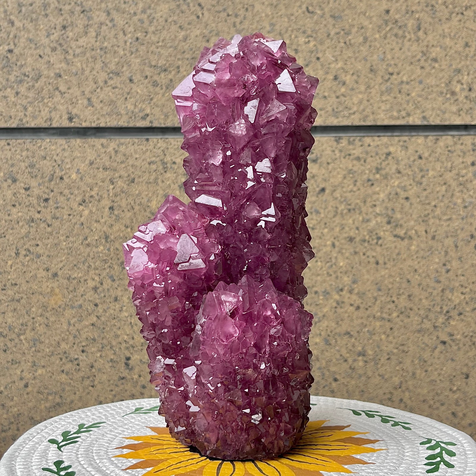 5.9 lb Purple Alunite Crystal Specimen – Mineral Cluster for Home Decor