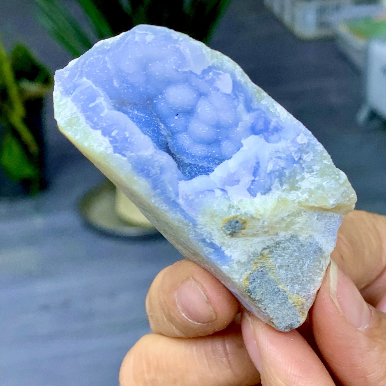 72G Natural blue textured agate specimens Healing