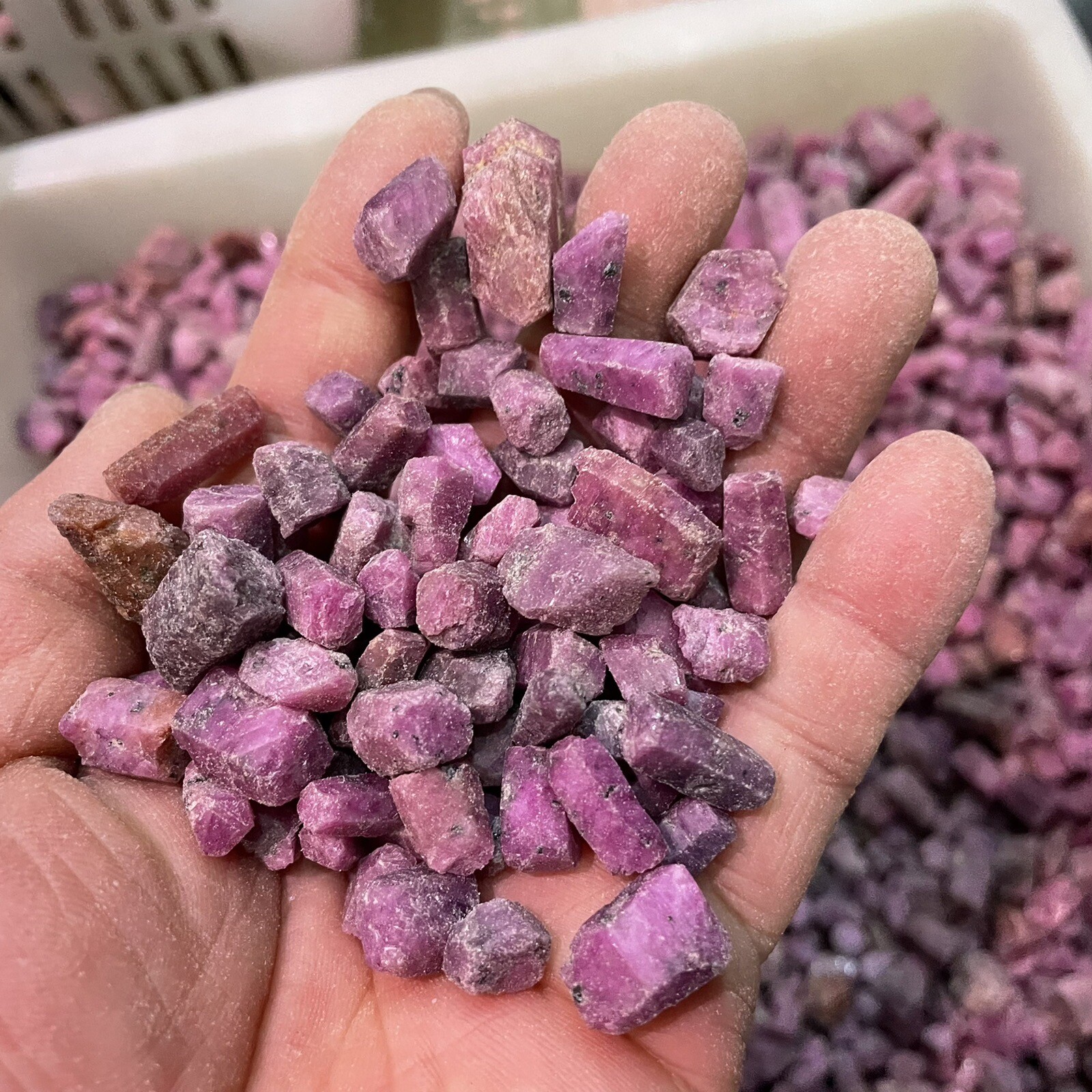1000g Natural Red Corundum Ruby Crystal Rough Mineral Specimen