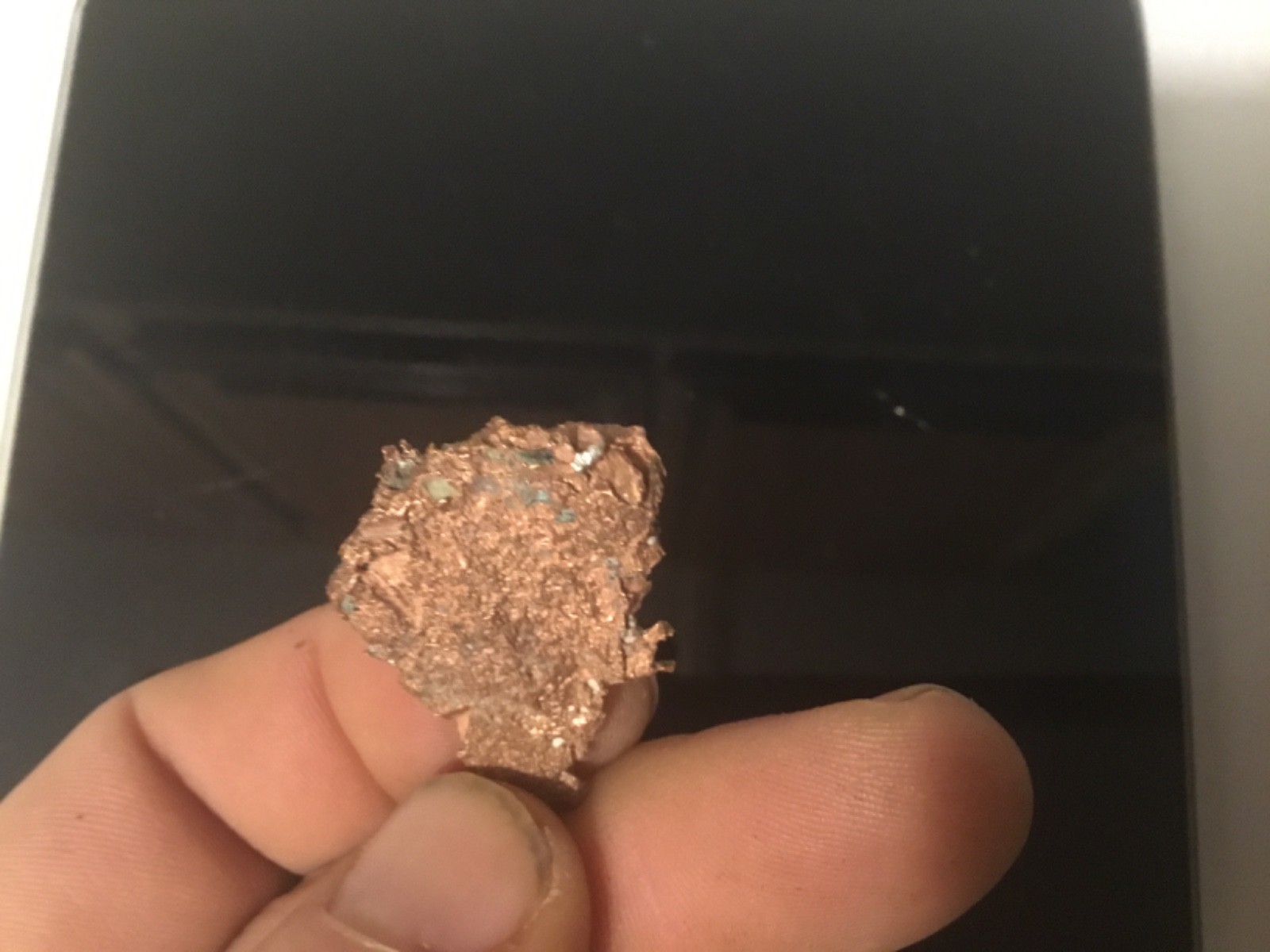 Native Copper Silver Halfbreed Specimen. Minnesota Mine Rockland, MI 12 grams