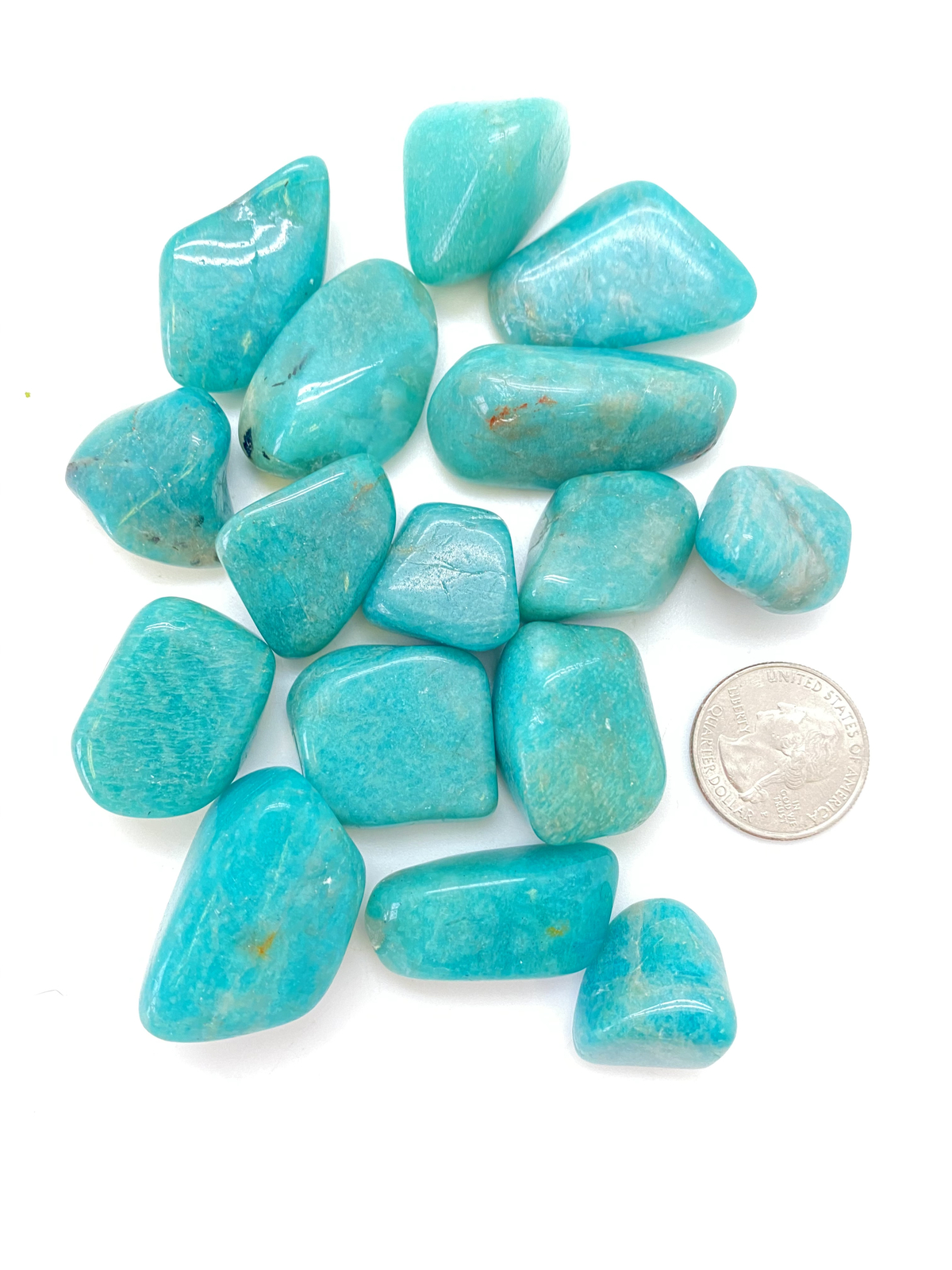 Amazonite Tumbled Stone – Polished Natural Amazonite Crystal from Mozambique