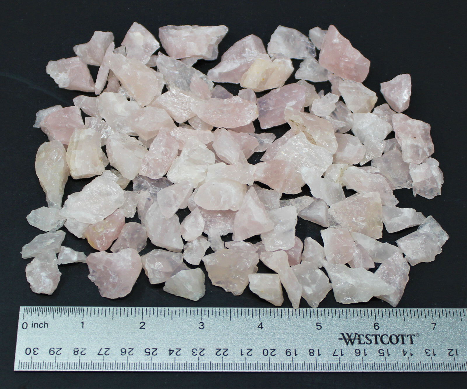 Rough Rose Quartz Cystal Chips, 0.5 – 1.25″, Raw Rose Quartz Wholesale Bulk Lots