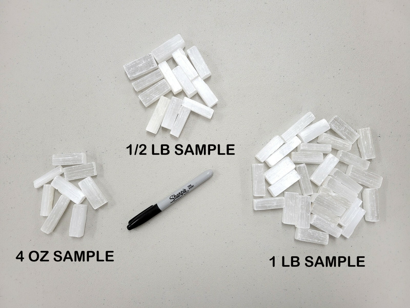 Tiny Selenite Crystal Sticks Pendant Size, Bulk Natural Wands Stones
