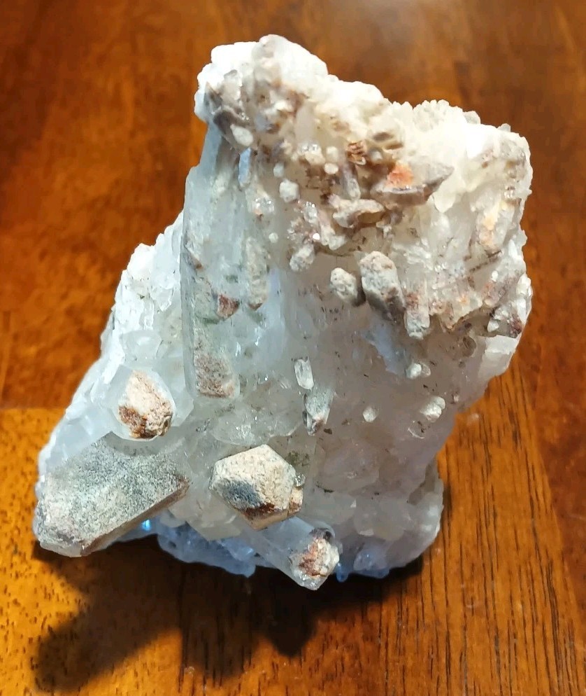Quartz Crystal Cluster Godzilla Natural Clear Freestanding 1.36 Lbs