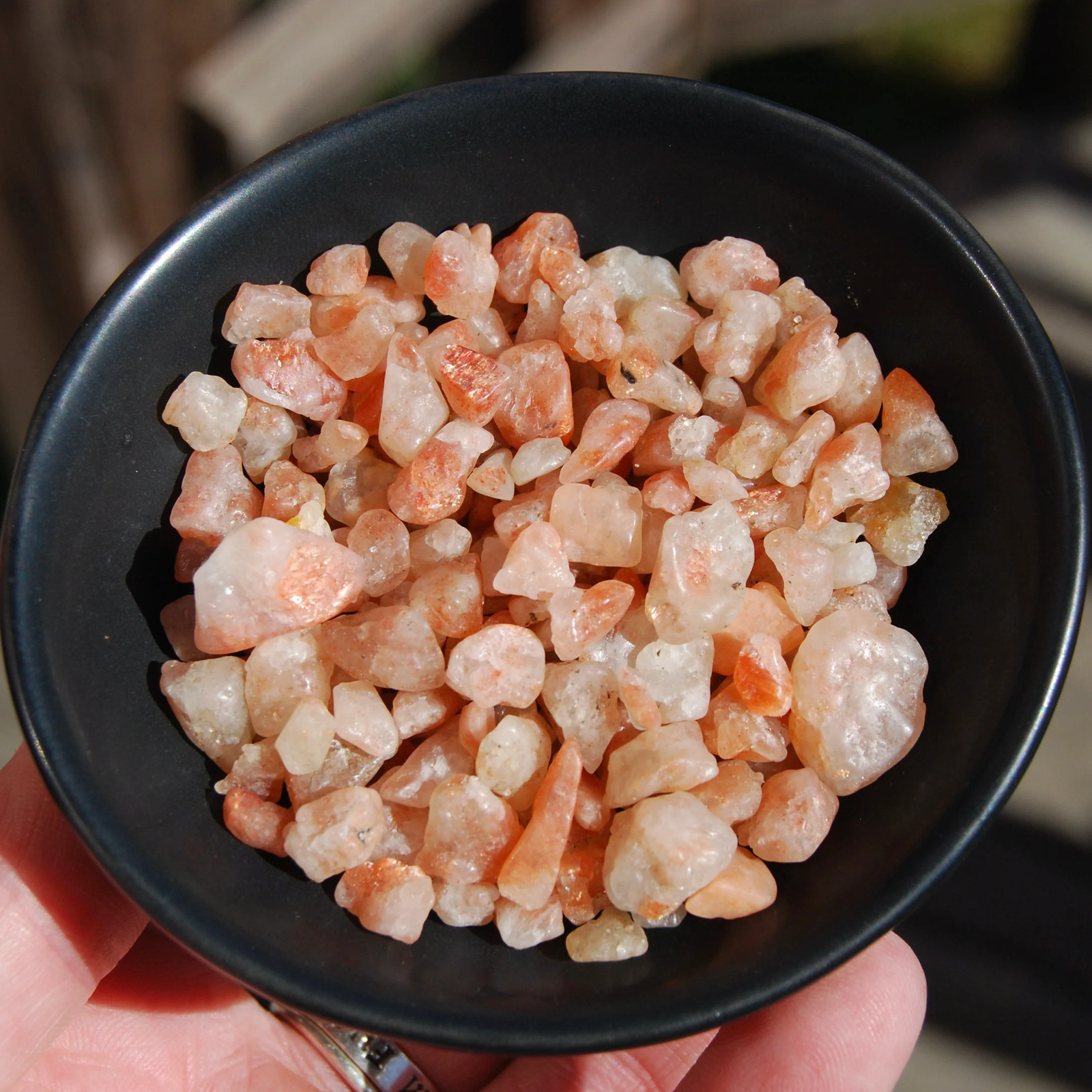 20g Flashy Sunstone Crystal Raw Stones, Extra Small Sunstone Crystals, India